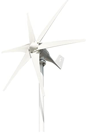 AUBEST Wind Turbine Generator Kit Windmill Turbine Generator Power 2000w 12v 24v 48v 6 Blades With Off Grid System Mppt And Hybrid Charge Controller For Home(Turbine Only,Onecolor)