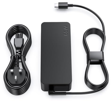 USB C Laptop Charger 65W Fast Type C Chromebook Charger Compatible with Lenovo, HP, Samsung, Acer, Asus, Google, Universal USB Type-C Laptop Chargers also works with 45W devices