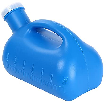 Tragbarer Nachtpinkler WC, 3000ML männliches Urinal dick und langlebig tragbare Herren Töpfchen Pee Flasche wiederverwendbare Sammler