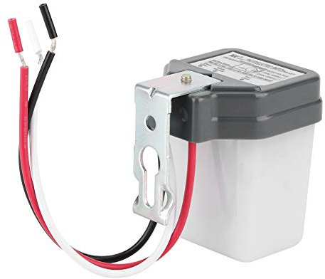 Pequeño Interruptor de Control de Luz de Alta Sensibilidad, Interruptor de Luz Tipo Q con Carcasa de PC de Retardo de Estructura Bimetálica Interna para Iluminación de Patio de