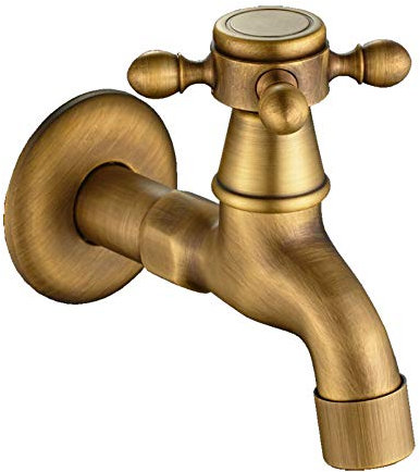 Wandmontierter Waschtischarmatur aus Kupfer mit Bronze-Finish, ideal für Küchen- und Badarmaturen