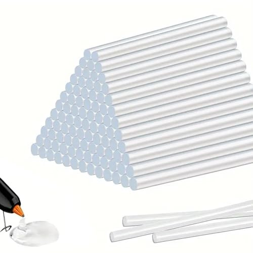 Lot de 10 mini bâtons de colle chaude pour pistolet à colle chaude, matériau en résine adhésive puissante, 7 mm x 150 mm