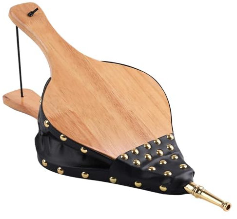 Blasebalg Kamin Grillgebläse, Luftgebläse Balg Für Feuerstelle, Handblasebalg Kaminwerkzeuge Zubehör, Manuelles Luftgebläse Für Outdoor Camping Grillkamin