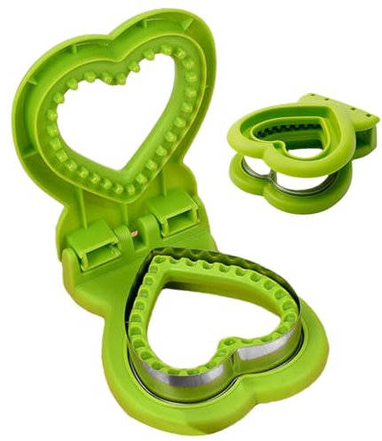 Taglierina per sandwich e sigillante-taglio- in acciaio inossidabile con design a di cuore | Pranzo per, toast per colazione, strumento di stampa per biscotti taglierina per sandwi