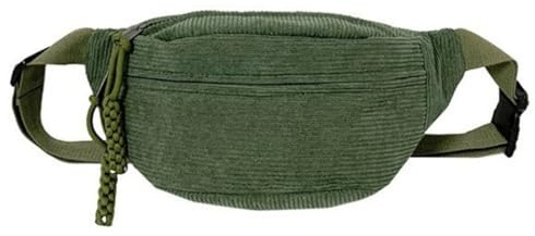 BCENG Bauchtasche Damen Cord Umhängetasche Damen Modische Gürteltasche für Frau und Mann Sport Hüfttaschen Modische Cord-Hüfttasche Crossbag für Alltagsleben Sport Reisen Laufen Schule(Grün)
