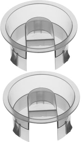 DONFAMDS 2pcs Universal Glass Pitcher Lids for Cold Water and Juice Carafe Covers Handle, Grey Stripe Design, Compatible Glass Drink Containers and Water Jugs