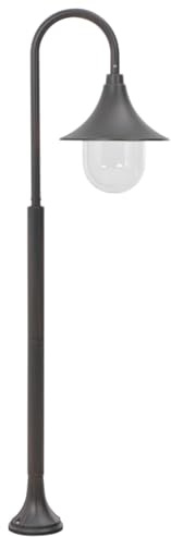 Lampione da Giardino E27 120 cm in Alluminio Bronzo, Casa e Giardino, Illuminazione, Illuminazione da Giardino Marrone