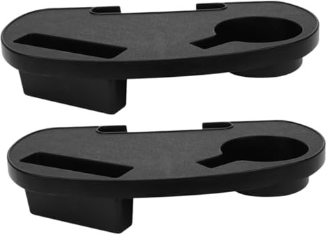 Mipcase 2 piezas Portavasos para Sillón Bandeja Organizador Portátil para Bebidas Soporte para Tumbona y Silla de Descanso Bandeja Ligera y Fácil de Transportar