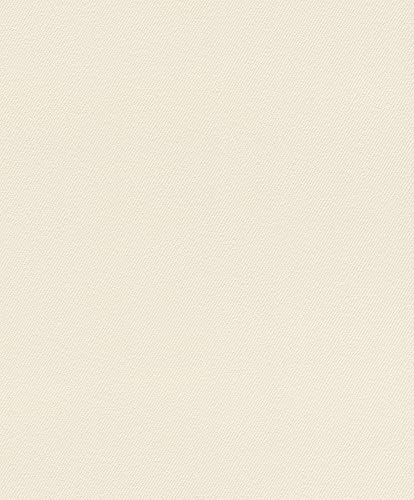 Rasch Carta da parati 350029 – Carta da parati in tessuto non tessuto, tinta unita, con struttura diagonale, beige, strutturata, moderna, 10,05 m x 0,53 m (lunghezza x larghezza)