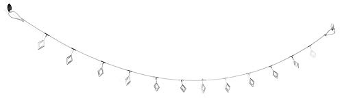 AKLOSIPY Conjunto de Clamp/Holder de Fotos de Cable de Cuerda - Decoración Elegante de Pared para Fotos Memorables, Memorandos y Postales - Ideal para Uso en el Hogar y la Oficina