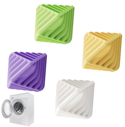 Dryer Balls, Pack of 4 Washing Balls for Clothing, Textile Protection Agent, for Household, Travel, Dryer, Home, Bathroom, Dorm, Hotel
