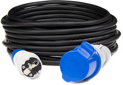 Prolunga da campeggio CEE 16A - H05RR-R‑F 3×2,5mm² - IP44 - Diverse lunghezze (10-20m) (20 metri)