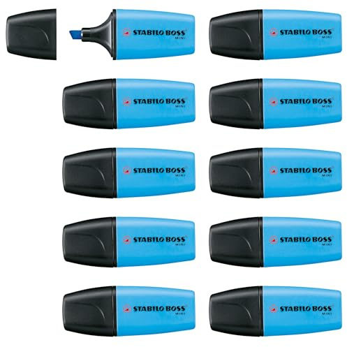 STABILO - Textmarker - BOSS MINI | 10er Pack, blau