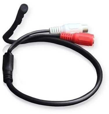 CCTV MIC AUDIO MICROPHONE SPYCOVERT SENSITIVE HIGH GAIN
