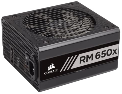 Corsair RM650x PC-Netzteil (Voll-Modulares Kabelmanagement, 80 Plus Gold, 650 Watt, EU), CP-9020178-EU, Schwarz