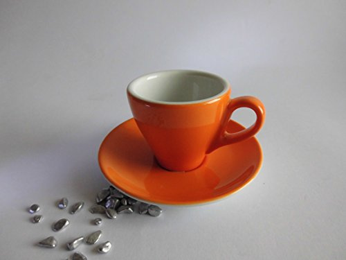 Dibbern Solid Color - Espresso Classico 0,09 l mit Untere - orange - NEU 1.Wahl