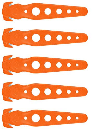WESTCOTT Sicherheits-Paketmesser Set mit 5 Stück, orange, E-84105 00
