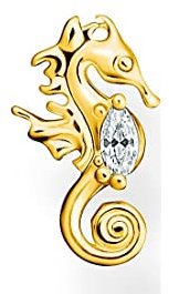 Thomas Sabo Einzel Ohrstecker Seepferdchen vergoldetes Silber H2236-414-14