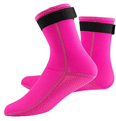 YDQUANI 3mm Neoprene Wetsuit Socks Thermal Anti-slip Diving Socks Boots for Men Women Snorkelling Open Water Swimming Surfing