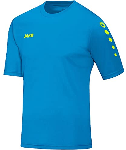 JAKO Unisex Erwachsene Trikot Team, Kurzarm, blau/Neongelb, M