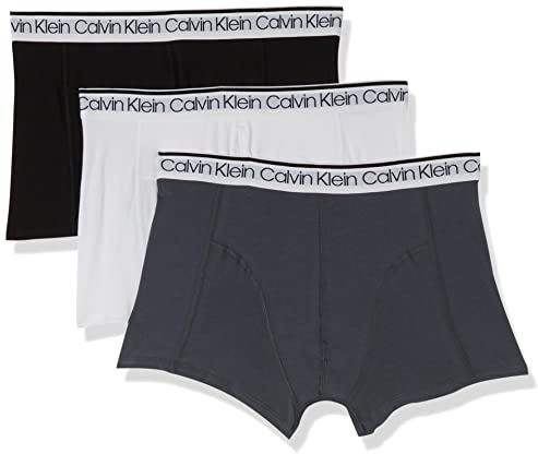 Calvin Klein Uomo Pantaloncini Boxer Confezione da 3 Intimo, Multicolore (Black/White/Turbulence), XL