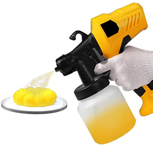 HMWOKPOT Pistola a spruzzo per Cioccolato a Flusso Regolabile, Sabbiatrice Manuale per Dolci da 500 W Spruzzatore di Vernice Elettrico per Esterni, progetti di Pittura,Us Plug