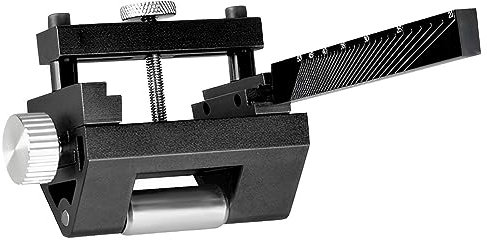 Schärfvorrichtung für Holzbearbeitungswerkzeuge, Multifunktions-Schärfhalter mit Winkelmesser und verstellbarer Halterung, geneigte Kanten, Holzmeißel-Befestigungshalterung für Meißel, Hobelmesser