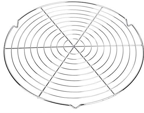 Cocoarm Griglia rotonda per barbecue, griglia rotonda, griglia da forno, griglia per torte, griglia di raffreddamento, griglia a sfera e griglia a carbonella, griglia per esterni, campeggio, picnic