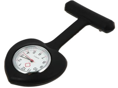 VALICLUD 1stück Krankenschwesteruhr Herzform Praktische Taschenuhr Für Pflegekräfte Leicht Tragbar Quarzwerk Für Medizinisches Personal