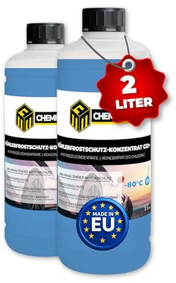 MRM Chemicals G12+ Konzentrat 2 x 1 L Kühlmittel & Kühlerfrostschutz – Longlife Kühlflüssigkeit für Auto, Motorrad & Nutzfahrzeuge | Schutz vor Überhitzung, Frost & Korrosion