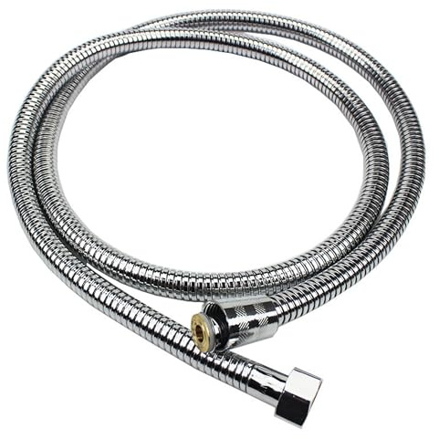 FUZVOL 1.5M Shower Hose Anti-Kink Stainless Steel Shower Pipe, Universal Replacement Shower Hose for Bath Taps