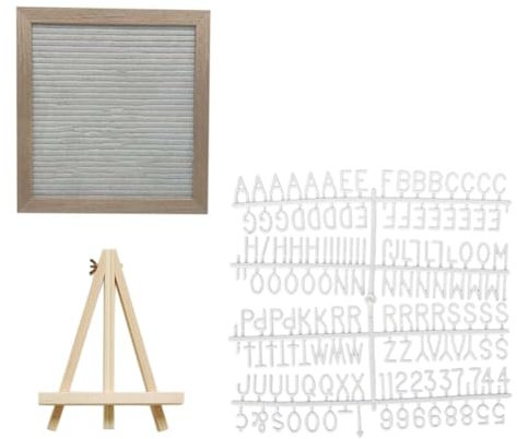 Begchy Korktafel, 25,4 X 25,4 Cm, Wanddekoration, Filz-Buchstabentafel, Eichenholz, Nachrichtentafel, Buchstaben, Filz-Buchstabentafel, Heimdekoration,