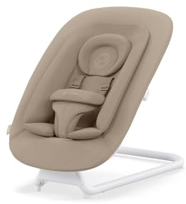 CYBEX Gold Bouncer, Babysitter Med Komfortinlägg, Kompatibel Med Cybex Lemo Och Click&Fold-Stolssystem, Från Födseln Upp Till 3 År (Ca 15 Kg), Almond Beige