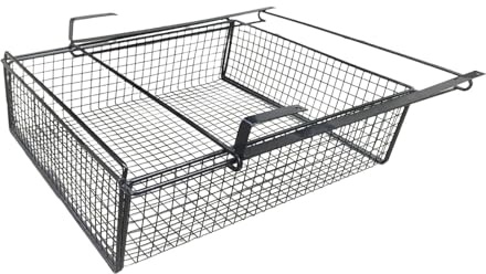 YWJLQH Panier à Tiroir Coulissant en Fil Métallique, Organisateur Coulissant pour Le Rangement de La Chambre et du Placard, Noir, M
