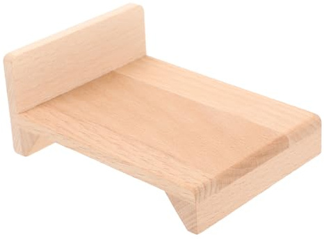 HEMOTON Mini Schlafzimmerzubehör Für Miniaturbett Puppenhaus Ornamente Puppenhausmöbel Puppenhauszubehör Rollenspiel Miniaturen Holz