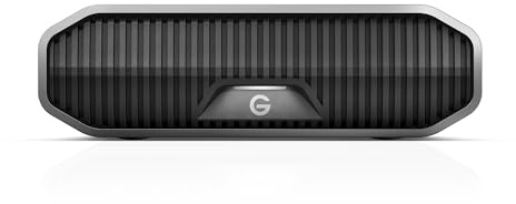 G-DRIVE 26TB Stationär extern hårddisk i Enterprise-klass, HDD upp till 260 MB/s, USB-C, USB 3.2 Gen 2 (10Gbps), 7200 varv/minut Ultrastar, snabb säkerhetskopiering, premium, industriellt chassi