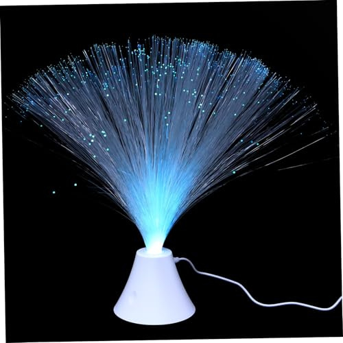 HYTROVE USB Fibre Optic Light Colour Changing Novelty Lamp Sensory Night Light for Bedroom Living Room Decor Calming Ambient with 7 Colour Variations