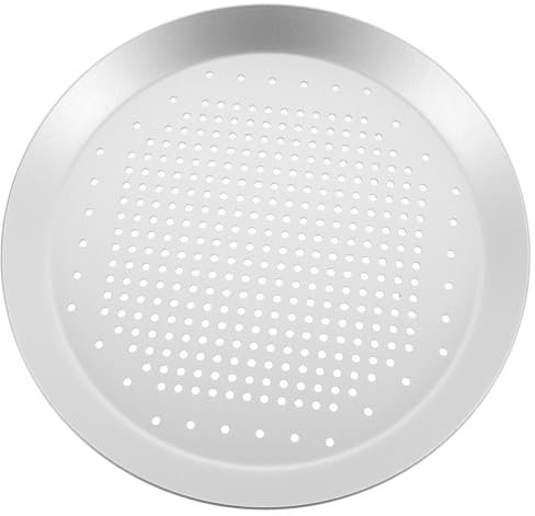 STOBAZA 1pezzi Teglia per Pizza in Alluminio Formaggio Antiaderente Perforata Resistente al Calore per Forno