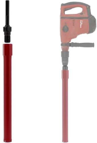 Couronne diamant Ø 40 mm avec adaptateur perceuse et perforateur SDS-max