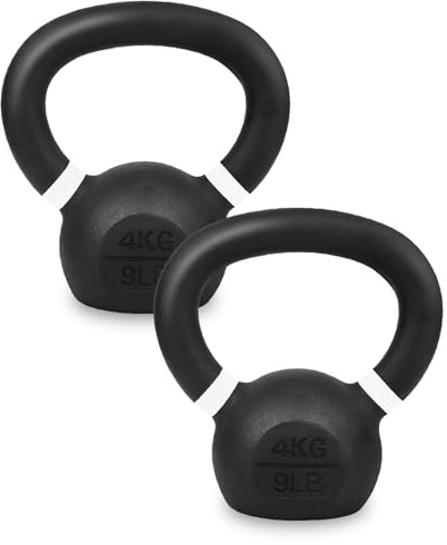 Cast Iron Kettlebell – Single or Pair – 4kg–32kg Weight Training Equipment for Home Gym Strength, Fitness, Full-Body Workouts & Functional Training