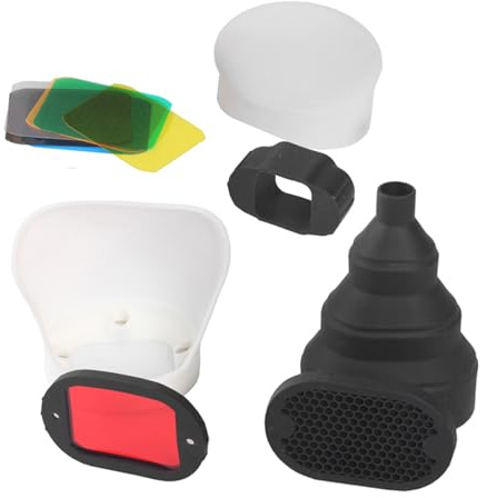 Rubber Snoot Base for Camera Flashlights Precise Light Control Enhances Photography for Various Scenario Color Filter