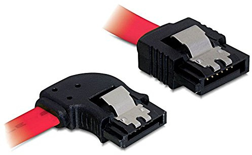 DeLOCK 82603 Cable de SATA 0,5 m Rojo - Cable SATA (0,5 m, Male Connector/Male Connector, Rojo)
