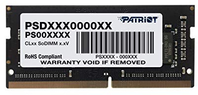 Patriot Memory Serie Signature SODIMM Memoria Singola DDR4 2400 MHz PC4-19200 16GB (1x16GB) C17 - PSD416G24002S