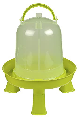 Kerbl Kunststoff-Tränke mit Füßen mit Griff und Bajonettverschluss, für Geflügel (Küken/Hühner/Enten) (1,5 l)