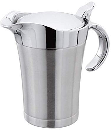 Tubayia 750ml Edelstahl Doppelwandig Sauciere Saucenbecher Soßenschüssel mit Deckel