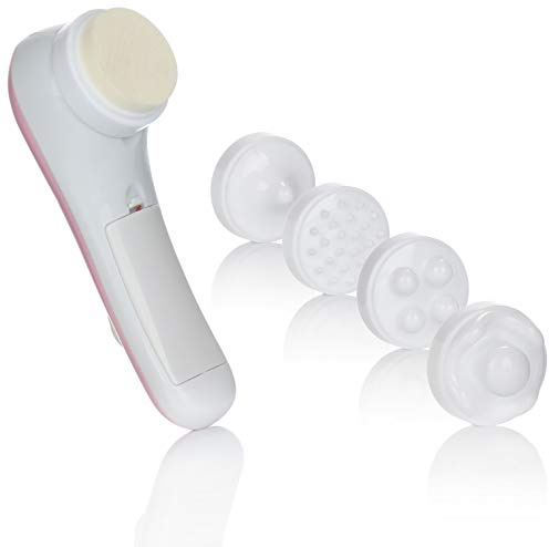 COM-FOUR® 6-teiliges Gesichtsmassageset, Massagegerät zur Entspannung