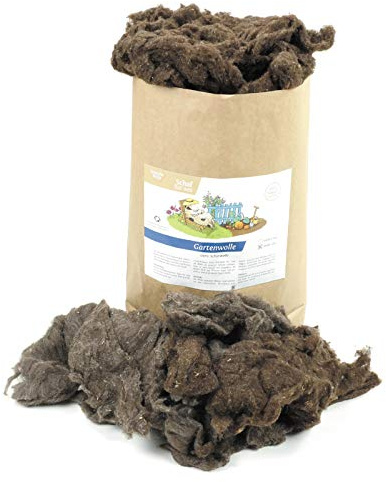 2 kg Schafwolle Gartenwolle Mulchwolle Wollflocken lose im Beutel