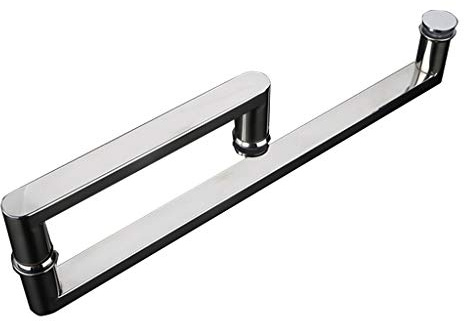 RTY-BY Duschtürgriffe Beidseitig für Duschkabine Glastür Duschtürknopf Zuggriffknopf Badezimmer Türgriffe for Innentüren Push- und Pull-Knopf mit Unterlegscheiben Internal (Size : 225mm+425mm)