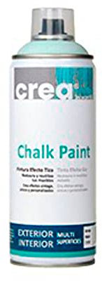Vernice spray opaca all'acqua per effetto vintage o invecchiato. Chalk Paint Spray 400 ml Gamma Crea (Verde Pastello)