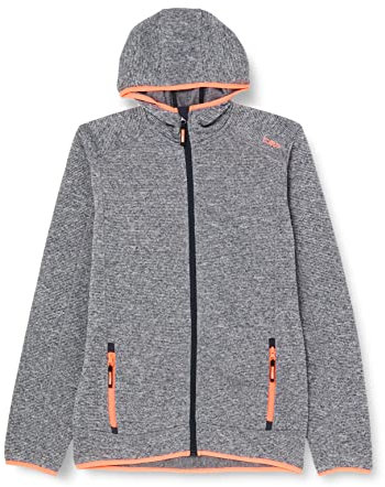 CMP, Kid Jacket Fix Hood, Boy, Ice-Titanio, 176